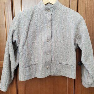 Vintage Cropped Wool Blazer by Young Traditions